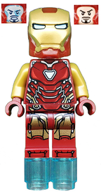 LEGO Minifigura Iron Man Mark 85 Armor Small Helmet Visor - Marvel — imagen BrickLink