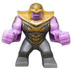 Thanos - Large Figure, Dark Bluish Gray Outfit with Gold Armor, Pearl Gold Helmet - BrickLink - DagaBlocks