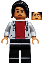 MJ (Michelle Jones) - Light Bluish Gray Hoodie, Black Ponytail - BrickLink - DagaBlocks