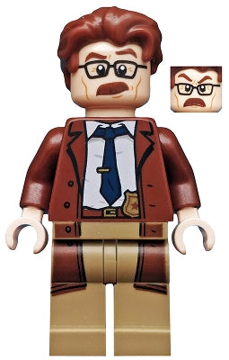Commissioner Gordon - Reddish Brown Hair and Coat — imagen BrickLink