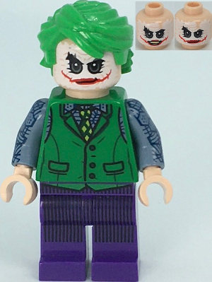 LEGO Minifigura The Joker Green Vest and Printed Arms - DC — imagen BrickLink