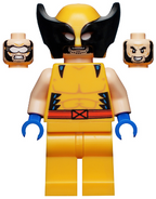 LEGO Minifigura Wolverine Bright Light Orange and Black Mask - Marvel — imagen BrickLink