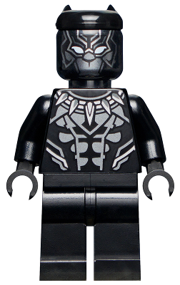 Black Panther - Dark Silver Armor, White Eyes - BrickLink - DagaBlocks