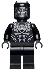Black Panther - Dark Silver Armor, White Eyes - BrickLink - DagaBlocks