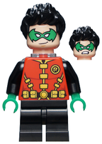 LEGO Minifigura Robin - Neck Bracket - DC — imagen BrickLink