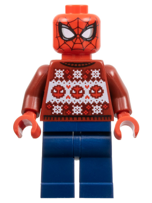 LEGO Minifigura Spider-Man Holiday Sweater - Marvel — imagen BrickLink