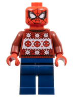 LEGO Minifigura Spider-Man Holiday Sweater - Marvel — imagen BrickLink