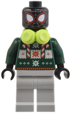 LEGO Minifigura Spider-Man (Miles Morales) Holiday Sweater - Marvel — imagen BrickLink