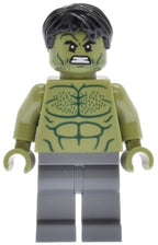 Hulk - Minifigure, Dark Bluish Gray Legs — imagen BrickLink