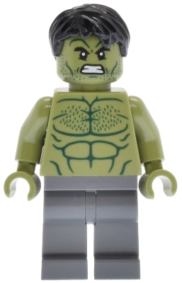 Hulk - Minifigure, Dark Bluish Gray Legs — imagen BrickLink