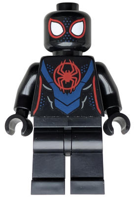 LEGO Minifigura Spider-Man (Miles Morales) - Spider-Verse Suit - Marvel — imagen BrickLink
