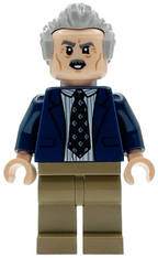 J. Jonah Jameson - Dark Blue Suit, Light Bluish Gray Hair - BrickLink - DagaBlocks