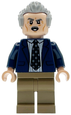 J. Jonah Jameson - Dark Blue Suit, Light Bluish Gray Hair - BrickLink - DagaBlocks