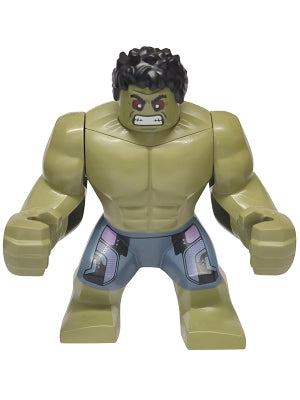 Hulk - Giant, Sand Blue Pants with Lavender Panels, Raging with Clenched Teeth — imagen BrickLink