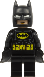Batman - Black Suit, Yellow Belt with Medium Nougat Details, Cowl with White Eyes, Flexible Rubber Cape - BrickLink - DagaBlocks