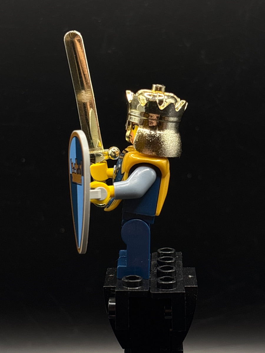 LEGO Minifigura Fantasy Era - Crown King, No Cape - Castle — costado
