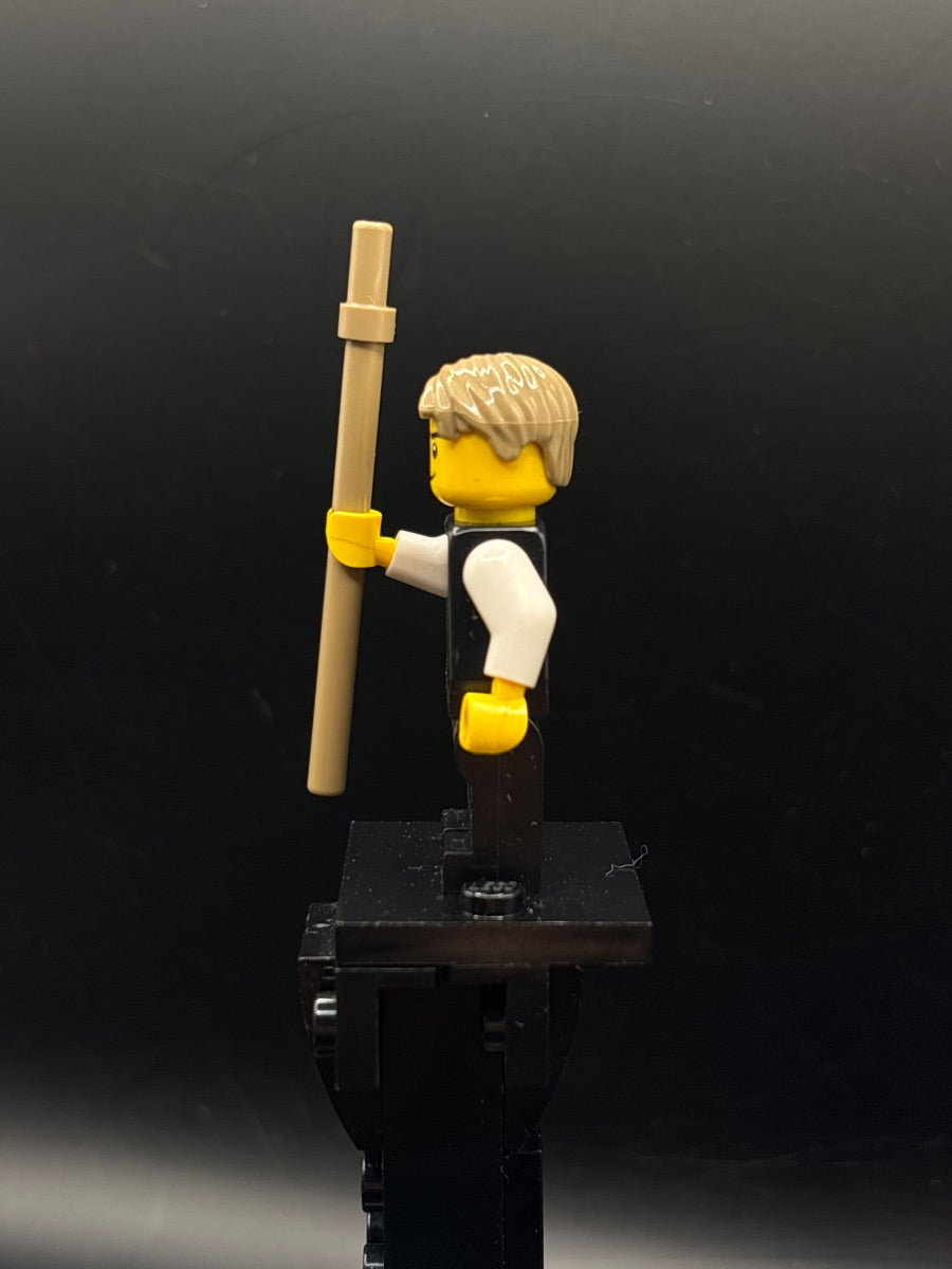 LEGO Minifigura Young Wu - Black Master Tunic - NINJAGO — costado