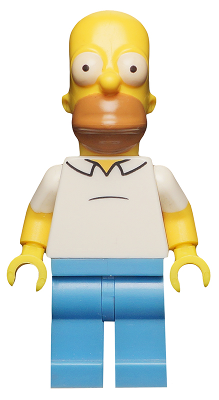 Homer Simpson, The Simpsons, Series 1 (Minifigure Only without Stand and Accessories) - BrickLink - DagaBlocks