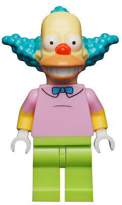 Krusty the Clown, The Simpsons, Series 1 (Minifigure Only without Stand and Accessories) - BrickLink - DagaBlocks