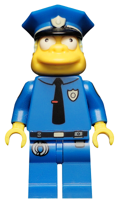 Chief Wiggum, The Simpsons, Series 1 (Minifigure Only without Stand and Accessories) - BrickLink - DagaBlocks