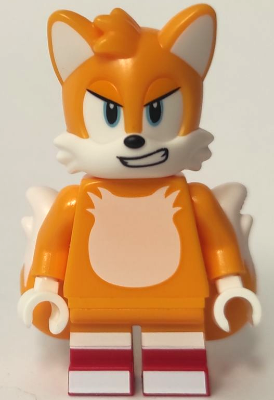 LEGO Minifigura Tails (Miles Prower) - Angry - Sonic the Hedgehog — imagen BrickLink