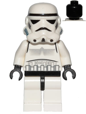 Imperial Stormtrooper - Black Head, Solid Mouth Helmet — imagen BrickLink
