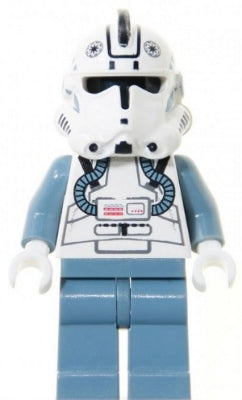 Clone Trooper V-wing Pilot (Phase 2) - Sand Blue Arms and Legs, Black Head — imagen BrickLink