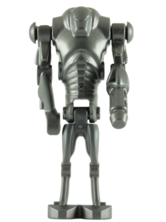 LEGO Minifigura Super Battle Droid - Pearl Dark Gray, Blaster Arm - Star Wars — imagen BrickLink