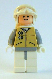 LEGO Minifigura Hoth Rebel - Light Nougat Head, White Visor Snow Goggles - Star Wars — imagen BrickLink