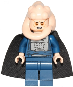LEGO Minifigura Bib Fortuna - Dark Blue Robe, Light Nougat Skin - Star Wars — imagen BrickLink