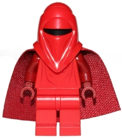 LEGO Minifigura Imperial Royal Guard - Dark Red Arms and Hands, Spongy Cape - Star Wars — imagen BrickLink