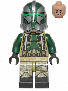 LEGO Minifigura Clone Trooper Commander Gree, 41st Elite Corps - Star Wars — imagen BrickLink