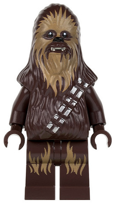 LEGO Minifigura Chewbacca - Dark Brown, Medium Nougat Fur - Star Wars — imagen BrickLink