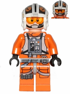 LEGO Minifigura Rebel Pilot X-wing (Theron Nett) - Star Wars — imagen BrickLink