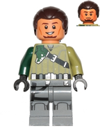 LEGO Minifigura Kanan Jarrus - Dark Brown Hair and Eyebrows - Star Wars — imagen BrickLink
