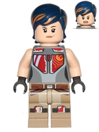 Sabine Wren - Dark Blue Hair with Orange Highlights - BrickLink - DagaBlocks