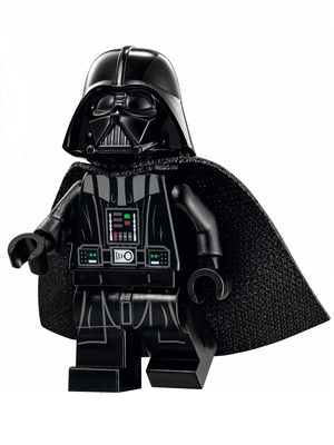 LEGO Minifigura Darth Vader (Type 2 Helmet, Spongy Cape) - Star Wars — imagen BrickLink