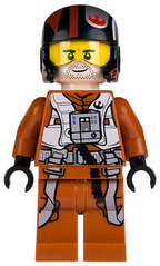 Poe Dameron (Pilot Jumpsuit, Helmet) - BrickLink - DagaBlocks