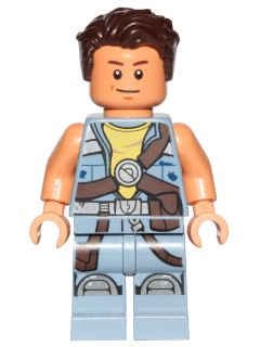 LEGO Minifigura Zander Sand Blue Jacket - Star Wars — imagen BrickLink