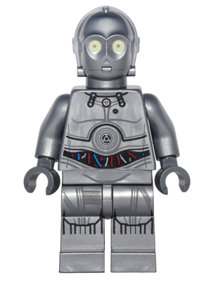 LEGO Minifigura Silver Protocol Droid (U-3PO) - Star Wars — imagen BrickLink