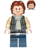 LEGO Minifigura Han Solo Black Vest - Star Wars — imagen BrickLink