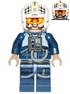 LEGO Minifigura Rebel Pilot U-wing / Y-wing - Star Wars — imagen BrickLink
