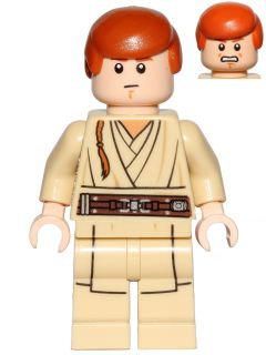 LEGO Minifigura Obi-Wan Kenobi (Young, Printed Legs) - Star Wars — imagen BrickLink