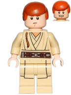 LEGO Minifigura Obi-Wan Kenobi (Young, Printed Legs) - Star Wars — imagen BrickLink