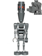 LEGO Minifigura Assassin Droid (IG-88) - Dark Bluish Gray, Printed Head, 1 x 1 Round Plate and Clip - Star Wars — imagen BrickLink