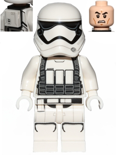 LEGO Minifigura First Order Heavy Assault Stormtrooper (Rounded Mouth Pattern) - Star Wars — imagen BrickLink