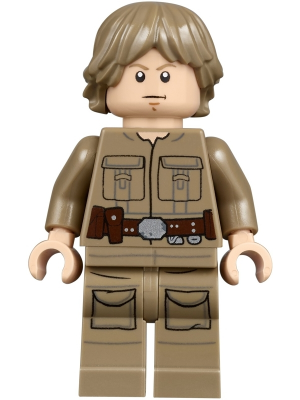 LEGO Minifigura Luke Skywalker (Cloud City, Dark Tan Shirt) - Star Wars — imagen BrickLink
