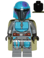 Mandalorian Tribe Warrior (Hewitt Dala) - Male, Olive Green Cape, Dark Azure Helmet - BrickLink - DagaBlocks