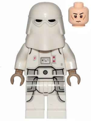 Snowtrooper, Printed Legs, Dark Tan Hands, Cheek Lines, Frown — imagen BrickLink