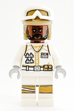 LEGO Minifigura Hoth Rebel Trooper White Uniform, Dark Tan Helmet, Reddish Brown Head - Star Wars — imagen BrickLink